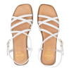 SANDALIA PLANA DE PIEL BONNIE BLANCO PORRONET