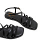 SANDALIA PLANA DE PIEL BONNIE NEGRO PORRONET