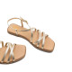SANDALIA PLANA DE PIEL BONNIE ORO PORRONET - Querol online