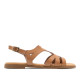 SANDALIA DE PIEL BILLY TAUPE  PORRONET - Querol online