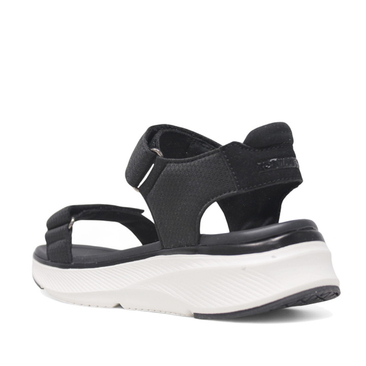 Sandalias cuña Nicoboco madol negras con doble velcro estilo deportivo - Querol online