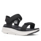 Sandalias cuña Nicoboco madol negras con doble velcro estilo deportivo - Querol online