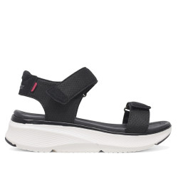 Sandàlies falca Nicoboco madol negres amb doble velcro estil esportiu - Querol online