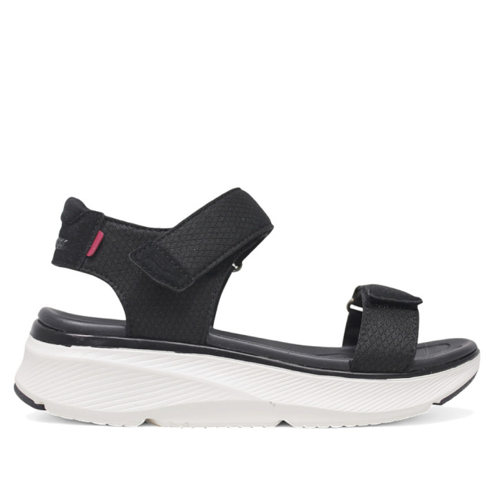 Sandalias cuña Nicoboco madol negras con doble velcro estilo deportivo - Querol online