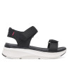 Sandàlies falca Nicoboco madol negres amb doble velcro estil esportiu