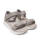 Sandalias cuña Nicoboco madol grises con doble velcro estilo deportivo - Querol online