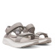 Sandalias cuña Nicoboco madol grises con doble velcro estilo deportivo - Querol online