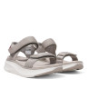 Sandàlies falca Nicoboco madol grises amb doble velcro estil esportiu