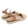 SANDALIA CUÑA DE PIEL FLAVIA TAUPE PORRONET