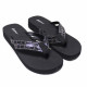 Chanclas Nicoboco ansar negras con doble tira al dedo con brillantes - Querol online