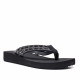 Chanclas Nicoboco ansar negras con doble tira al dedo con brillantes - Querol online
