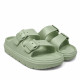 Chanclas Nicoboco sesil verdes con doble hebilla - Querol online