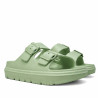 Chanclas Nicoboco sesil verdes con doble hebilla
