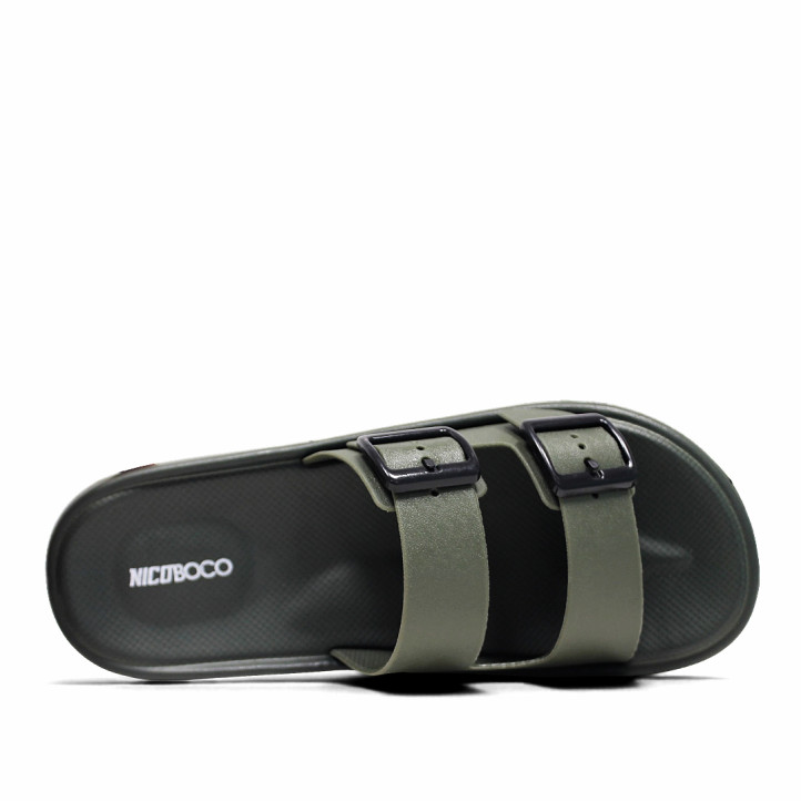 Xancles Nicoboco lamber kaki amb doble sivella - Querol online