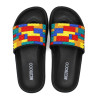 chanclas Nicoboco lego negras con colores
