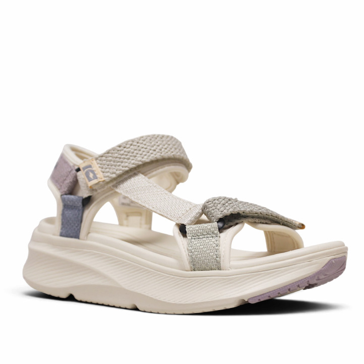 Sandalias plataformas Nicoboco mace beige estilo deportivo - Querol online