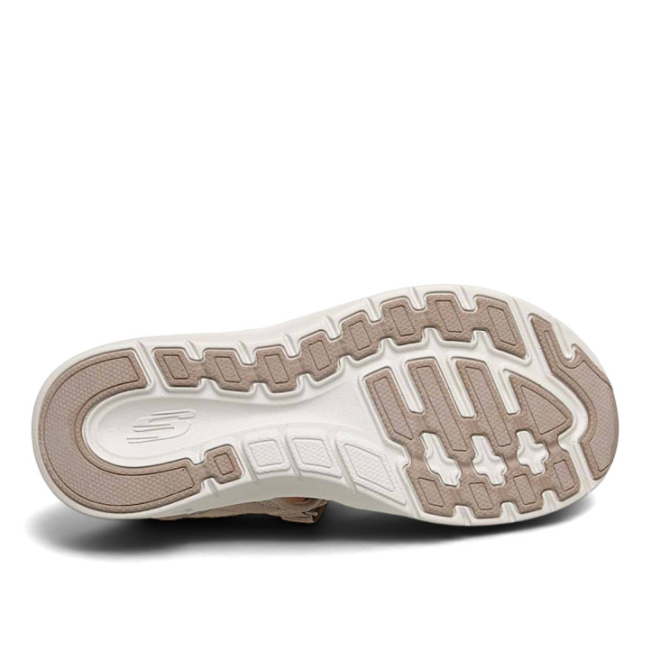Sandalias cuña Skechers arch fit 2.0 sandal-feelin' bright taupe/coral - Querol online