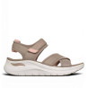 Sandalias cuña Skechers arch fit 2.0 sandal-feelin' bright taupe/coral