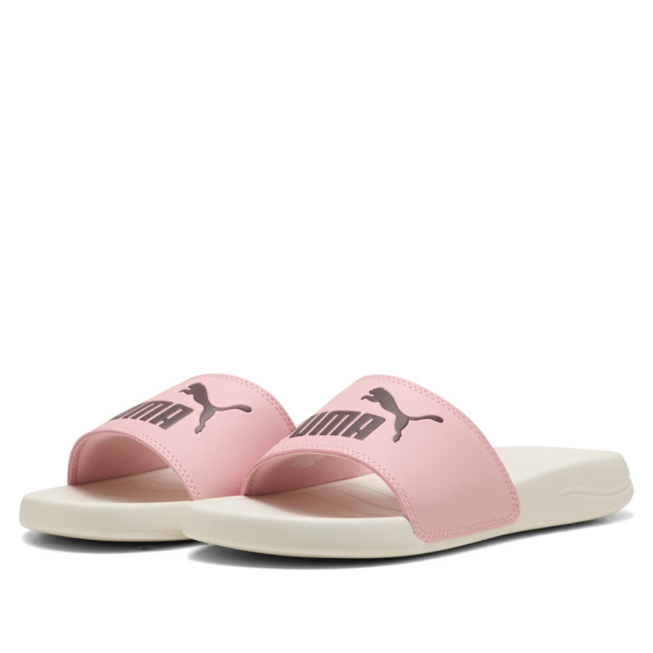 Chanclas Puma popcat rosy outlook con chocolate brown y alpine snow mujer - Querol online