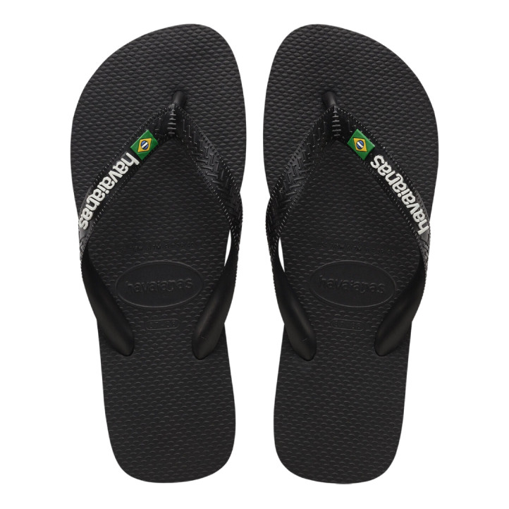 Chanclas Havaianas brasil logo black/black hombre - Querol online