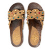 SANDALIA DE TACÓN DE PIEL PEDRERÍA GRACIA CAMEL PORRONET