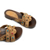SANDALIA DE TACÓN DE PIEL PEDRERÍA GRACIA CAMEL PORRONET