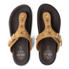 SANDALIA PLANA DE PIEL ESCLAVA HARPER CAMEL PORRONET