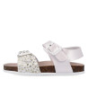 sandalias Garvalin 262466 blancas con animal print de brilli brilli