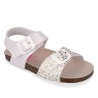 sandalias Garvalin 262466 blancas con animal print de brilli brilli