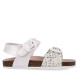 sandalias Garvalin 262466 blancas con animal print de brilli brilli - Querol online