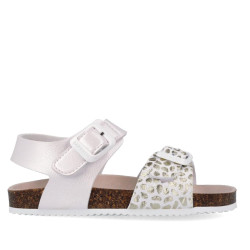 sandàlies Garvalin 262466 blanques amb animal print de brilli brilli - Querol online