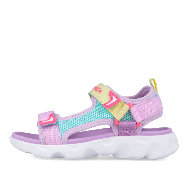 sandalias Garvalin 262770 lilas con doble velcro y estilo deportivo - Querol online