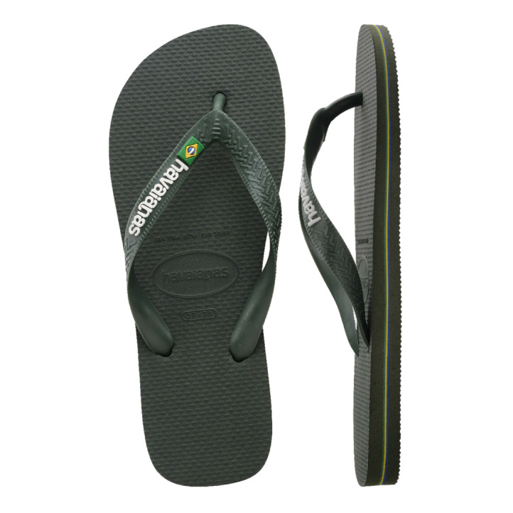 Xancles Havaianas brasil logo green/green home - Querol online