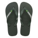 Xancles Havaianas brasil logo green/green home - Querol online