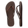 Xancles Havaianas slim glitter ii dark brown dona