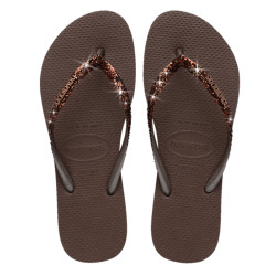 Xancles Havaianas slim glitter ii dark brown dona - Querol online