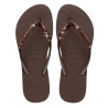 Xancles Havaianas slim glitter ii dark brown dona
