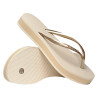 Chanclas Havaianas slim flatform beige mujer