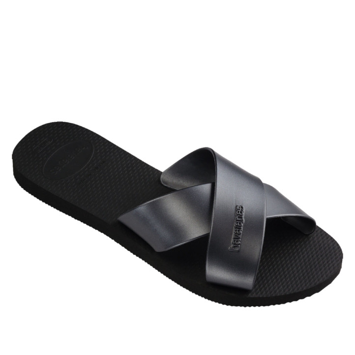 Xancles Havaianas aqua metallic black dona - Querol online