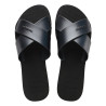Xancles Havaianas aqua metallic black dona