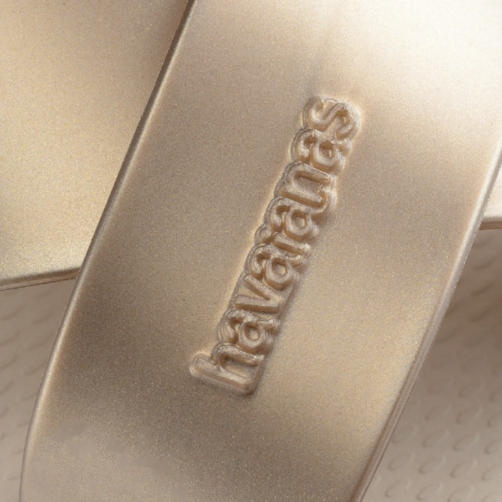 Chanclas Havaianas aqua metallic beige mujer - Querol online
