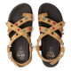 SANDALIA PLANA DE PIEL HAZEL CAMEL PORRONET - Querol online