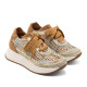 DEPORTIVA CALADA DE PIEL Y TEXTIL INÉS CUERO PORRONET - Querol online