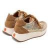 DEPORTIVA CALADA DE PIEL Y TEXTIL INÉS CUERO PORRONET