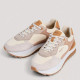 Zapatillas urban Pepe Jeans freya lea en tonos tierra con plataforma - Querol online