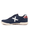 Zapatillas deportivas Munich g-3 canvas 457 azules con detalles granates