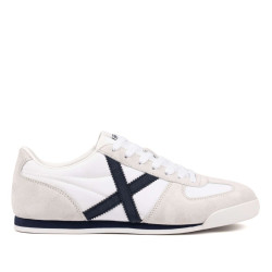 Zapatillas deportivas Munich stereo 03 blanca y gris - Querol online
