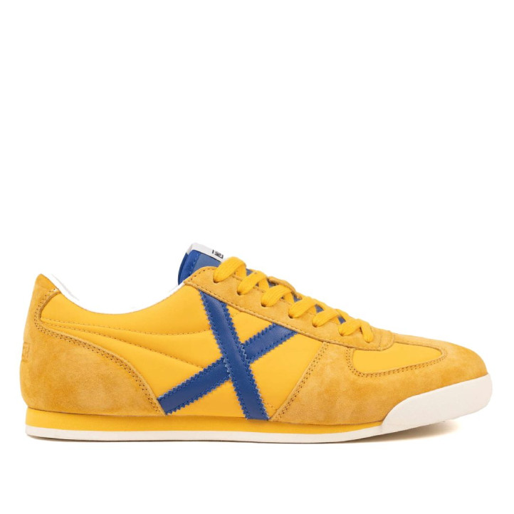 Zapatillas deportivas Munich stereo 04 amarilla y azul - Querol online