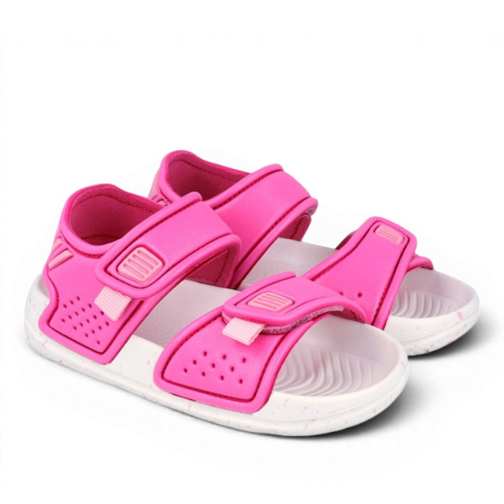 Chanclas Garvalin 262705 rosas con doble velcro y suela moteada - Querol online