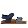 sandalias Garvalin 262471 en dos tonos de azul tipo bio